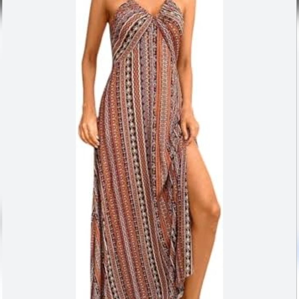 Elegant Multicolor Midi Dress